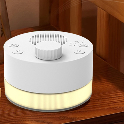 Portable White Noise Machine for Baby & Adults – 24 Soothing Sounds, Night Light, USB Rechargeable Sleep Sound Machine with Timer