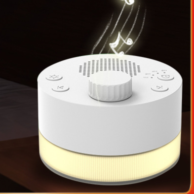 Portable White Noise Machine for Baby & Adults – 24 Soothing Sounds, Night Light, USB Rechargeable Sleep Sound Machine with Timer