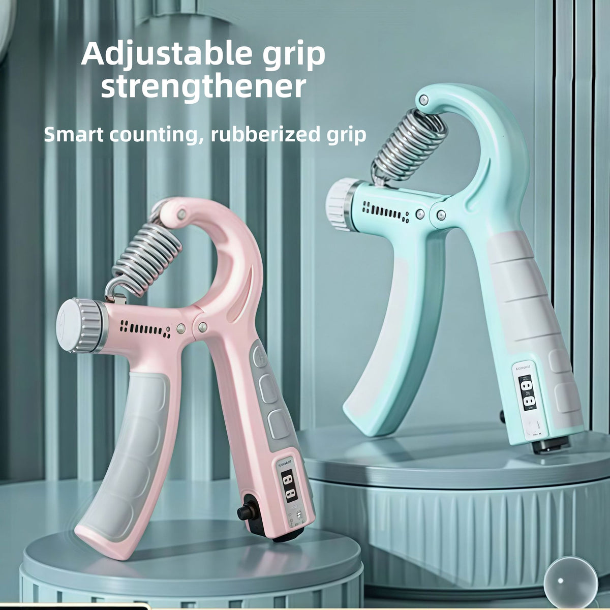 Adjustable Hand Grip Strength Trainer with Counter