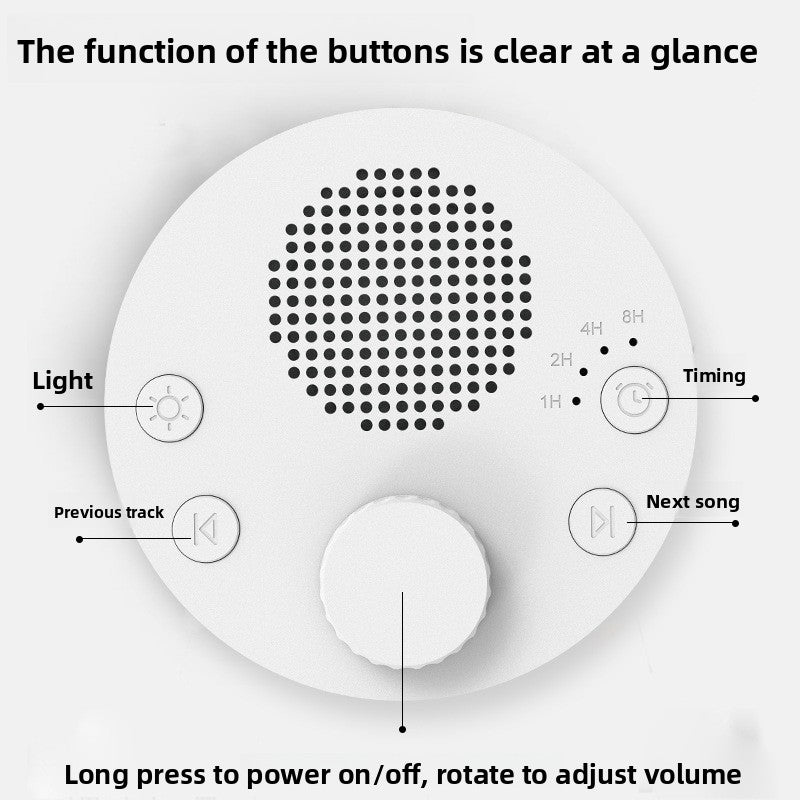 Portable White Noise Machine for Baby & Adults – 24 Soothing Sounds, Night Light, USB Rechargeable Sleep Sound Machine with Timer